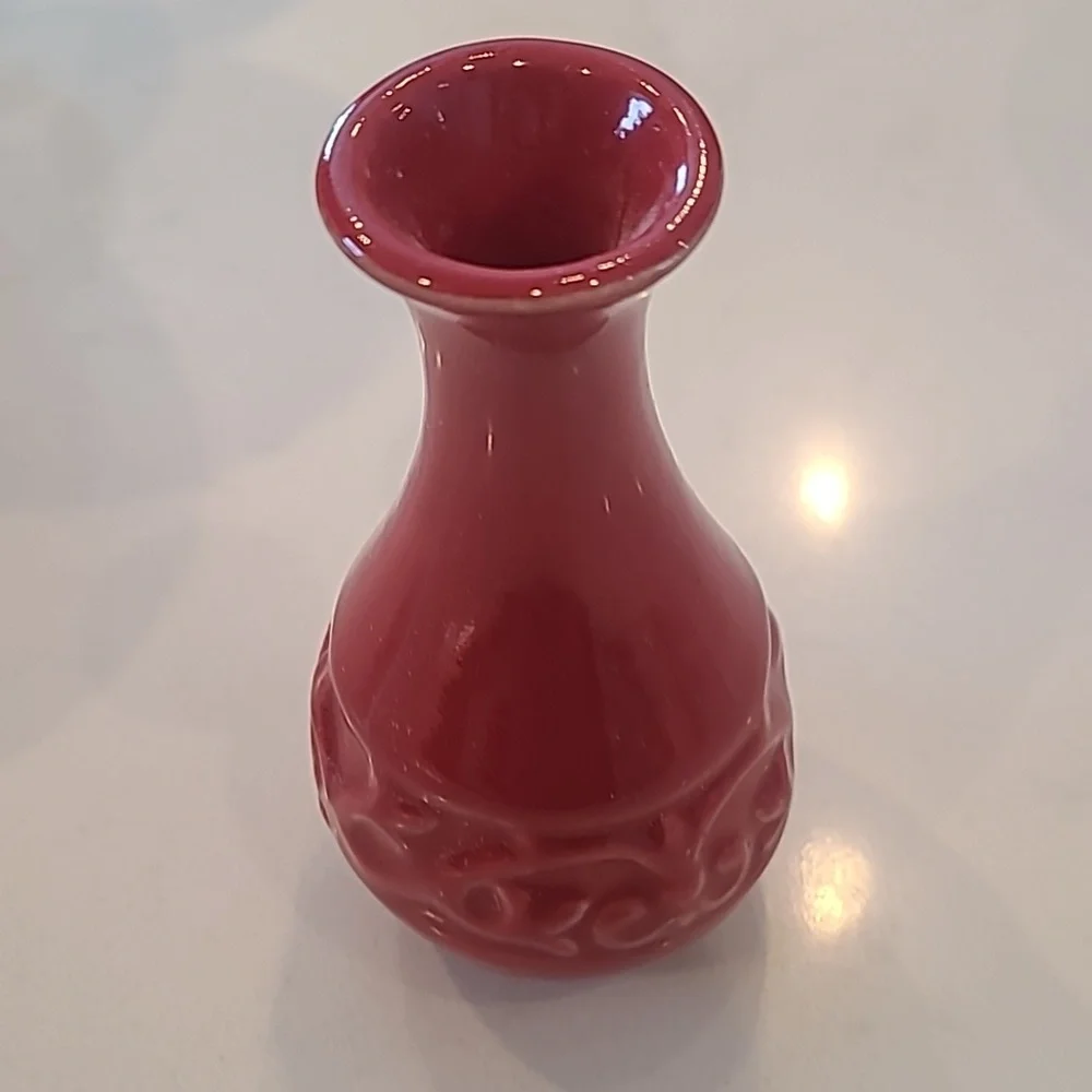 Mini Ceramic Red vase